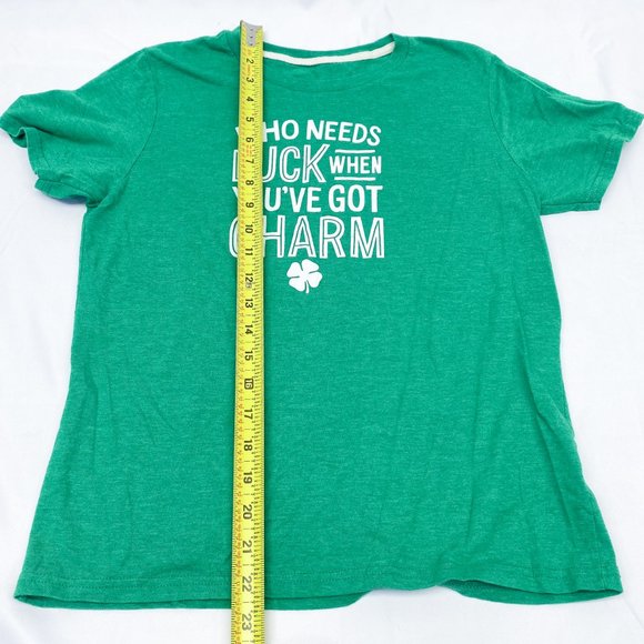 St. Patty's Day Shirt Kelly Green St. Patricks Day Luck Charm T-Shirt - Picture 4 of 8